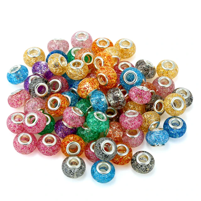 10PCS/Lot Crystal Colored Beads Split Beads Suitable For DIY Men's