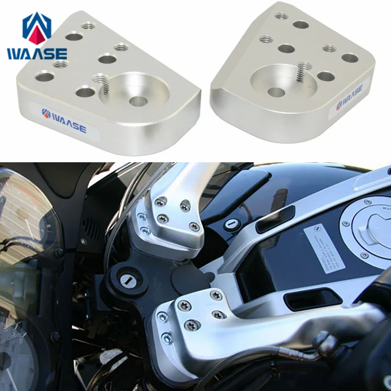 Waase Per Bmw R1100Rt R1150Rt R1200Rt R1100R R1150R Riser Manubrio Altezza Su 20Mm Indietro Indietro Spostare 20Mm Kit Staffa