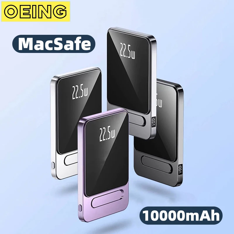 

15W Magnetic Wireless Power Bank 10000mAh External Auxiliary Battery Pack Phone Charger For Magsafe Apple iPhone Samsung Xiaomi