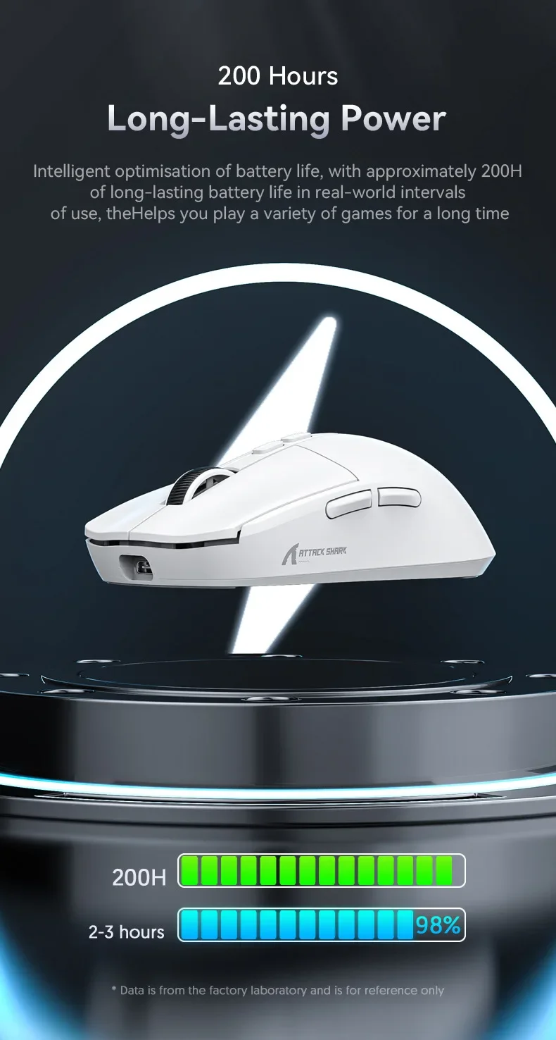 Attack Shark X6 49G programmable Wireless Mouse 2.4G USB Wired PAW3395 26000 DPI for Laptop PC Optical computer Gaming Mouse 28 Attack Shark X6 49G programmable Wireless Mouse 2.4G USB Wired PAW3395 26000 DPI for Laptop PC Optical computer Gaming Mouse