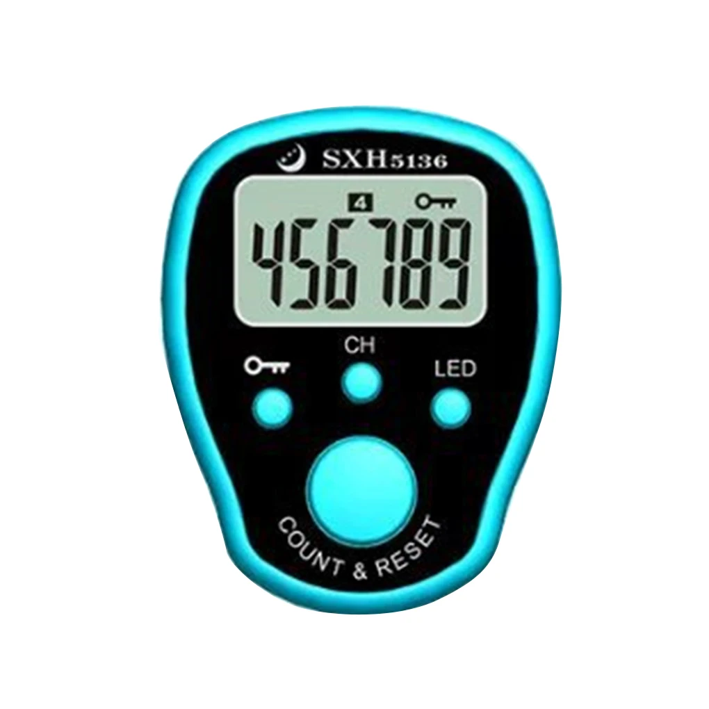 Creative Digital Tally Counter Ring Stitch Marker Row Counter LED Luminous  Electronic Finger Rings Clicker Number