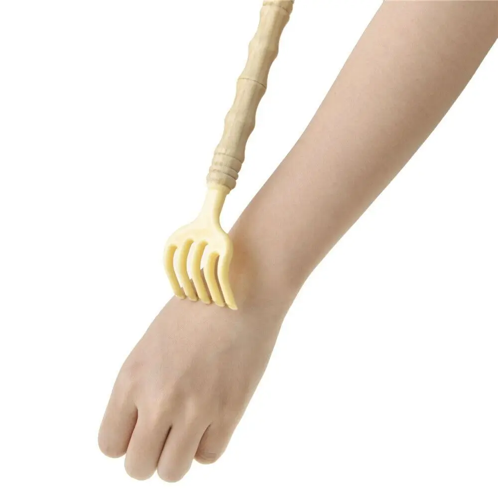 Wood Back Scratcher Easy Plastic Long Reach Back Scratcher Stick Hand Itch Scraper Home