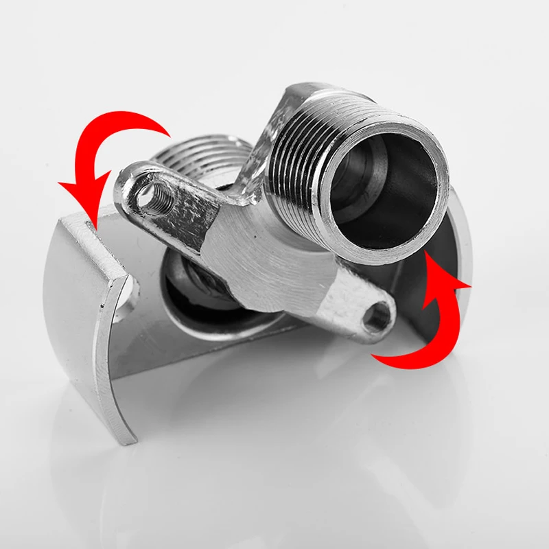 Universal shower angle curved foot curved eccentric elongation variable diameter shower accessories conversion crank foot