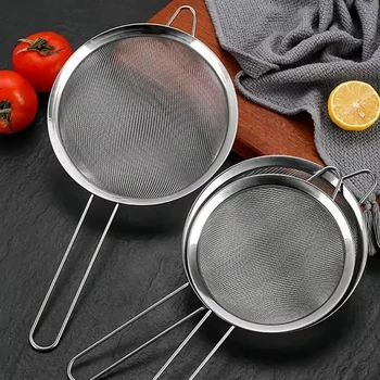 Stainless Steel Fine Mesh Sieve & Slotted Spoon 1