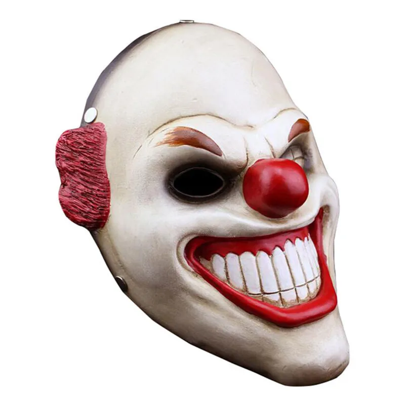 

Sharp Toothed Clown Mask Halloween Masquerade Ball Mask Carnival Party Secret Room Escape Prop Resin Process