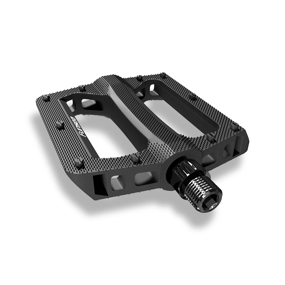 Funsea Pedals For Bicycle BMX Wheelie Stunt Bike Pedal Hexagon 6mm Chromoly Axle 9/16 Inch Cycling Nylon DU Bearing Concave 4