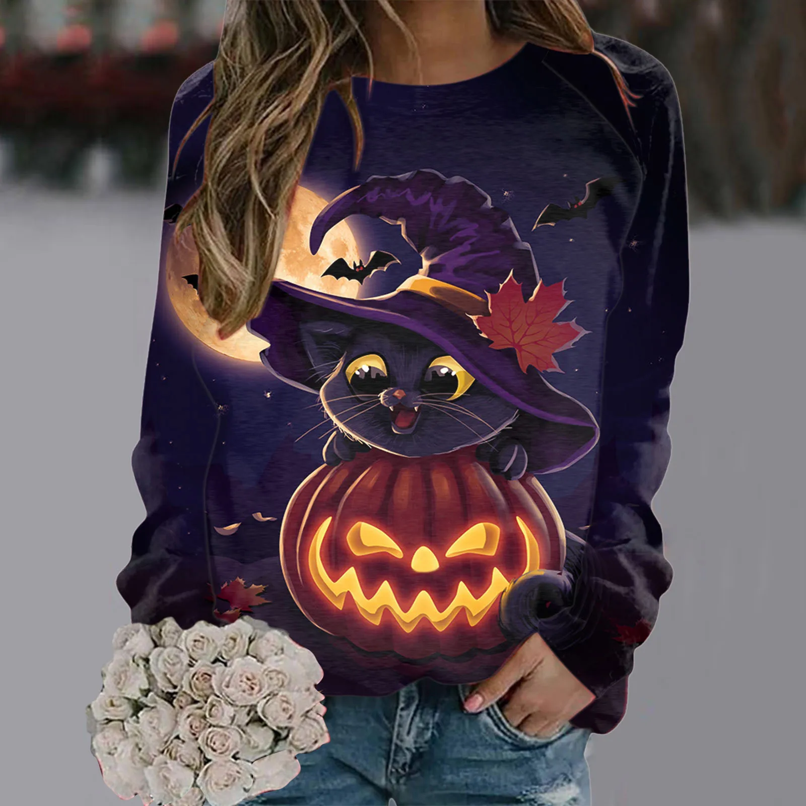 Halloween Skeleton Sweatshirts  Halloween Sweatshirt Pumpkins - Hoodie -  Aliexpress