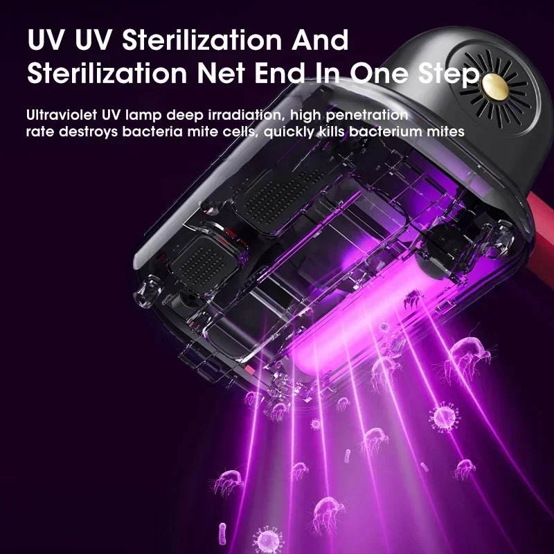 10KPa جديد فراش فراغ العث مزيل اللاسلكي يده الأنظف...