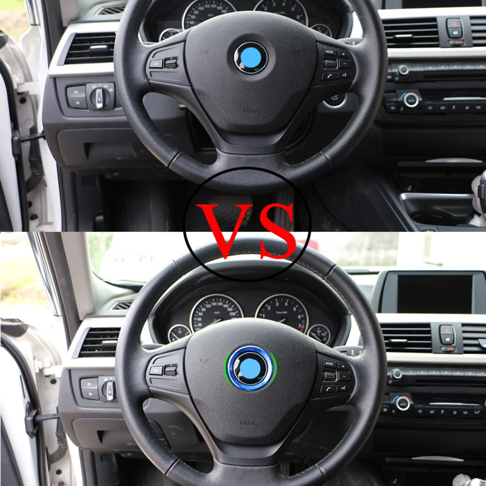 Car Styling Stickers Steering Wheel Ring Circle For BMW M3 M5 E36 E46 E60 E90 E92 X1 F48 X3 X5 X6