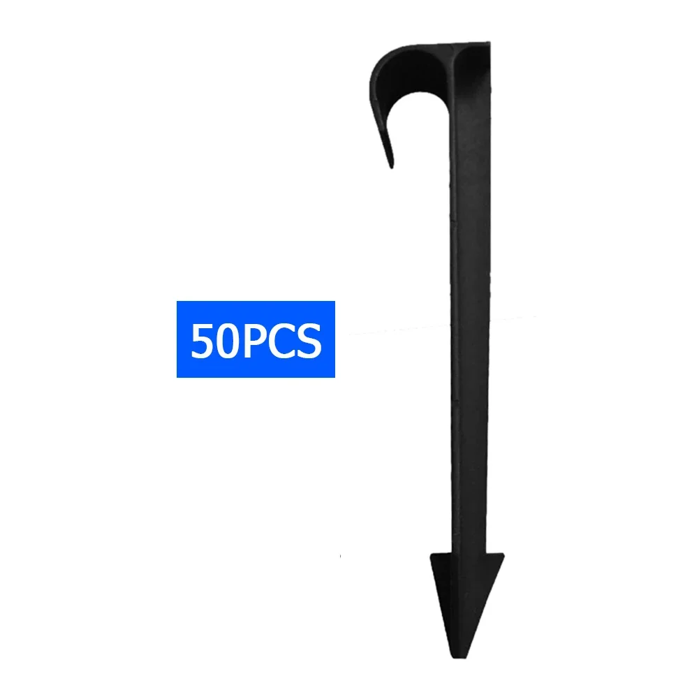 50pcs 16/20mm Hose Anchors Fixed Stakes Gardening Tools for PE Tubing Holder Pipe for Lawn Greenhouse Tent Flower Pot