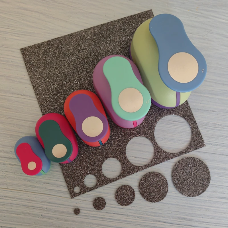 Round Circle Craft Paper Cutter Scrapbooking School Puncher EVA Hole Punch Sun Grape 50mm 38mm 25mm 16mm 8mm paper cutter paper punch hole punching tools paper craft punch circle hole punch
