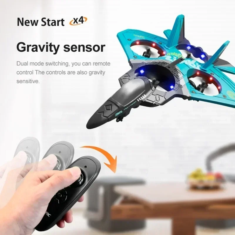 

EPP Foam Boy Toys Kids For Gift V17 RC Drone 2.4G Gravity Sensing Remote Control Plane Glider Airplane