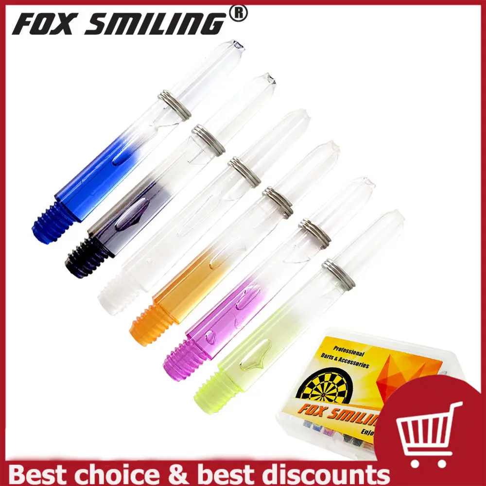 

Fox Smiling 30pcs 35mm 2BA Darts Shafts Nylon Dardos Shaft For Professional Darts Plastic Dart Shafts Accessories 6 Colors