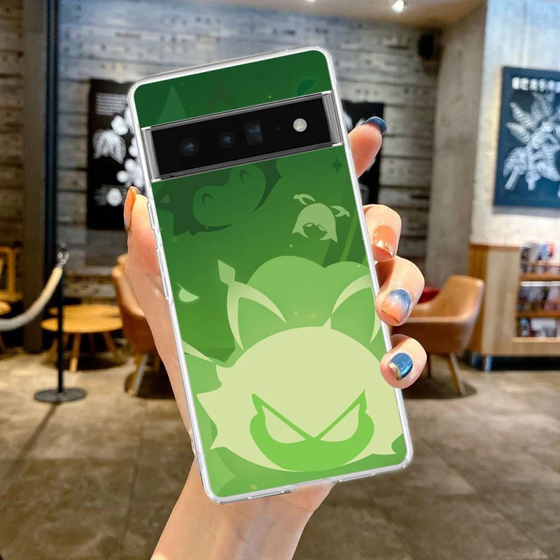 Genshin Impact Logo Soft Silicone Shockproof Clear Phone Case