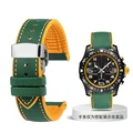 Green yellow-silver