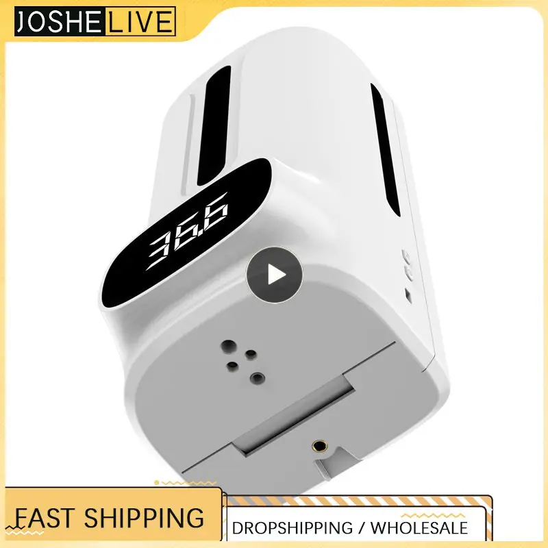 

in 1 Infrared Thermometer soap Automatic Soap Dispenser Palm Temperature Measurement and Disinfection Integrated Machine