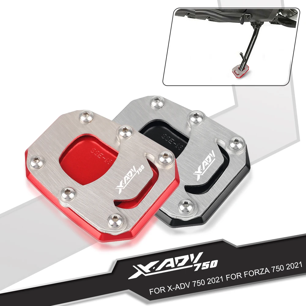 

New 2023 Motorcycle Kickstand Foot Side Stand Extension Plate Enlarge Support For Honda XADV750 2021 2022 XADV X-ADV 750