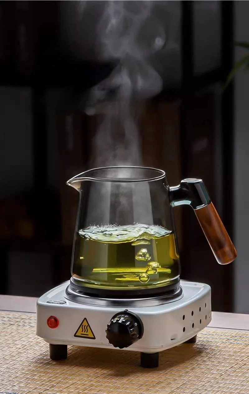 Description Picture 3 of itemGIANXI Coffee Pot Family Glass Teapot Set Transparent Glass Teacup Kung Fu Small Teacup Pyrex Glass Tea Set Flower Teapot