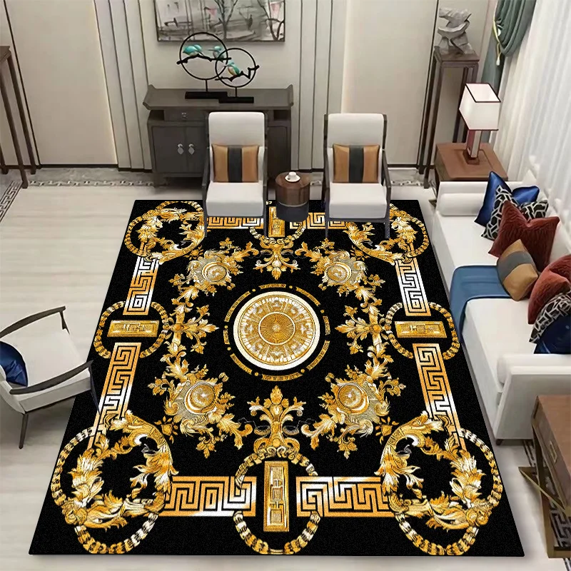 European Carpet Modern Anti-slip Pad Large Area Carpets for Living Room Rug Bedroom Decorate Rugs