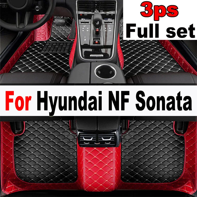 

Car Floor Mats For Hyundai NF Sonata Embera Sonica CNG 2004~2009 Mat Covers Rug Leather Carpet Interior Parts Car Accessories