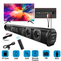 2024 Soundbar Sound Wireless Bluetooth Car Computer Speaker Stereo Tv Home Theater Sombar For 3.5mm Output PC 1