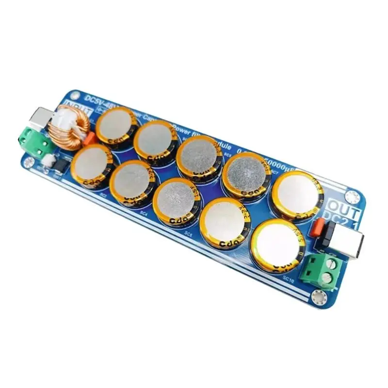 A72Z 5V-48V 10A 슈퍼커패시터 필터 보드 라즈베리 파이 헤드폰 앰프 DAC 앰프용 선형 스위칭 전원 공급 장치