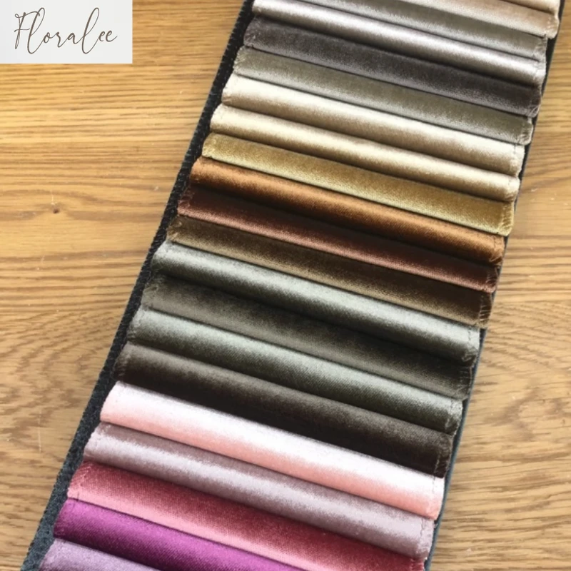 Solid Color High-end Velvet Cloth Curtains Sample Velvet Fabric Thickened Curtains for Living Room Bedroom Custom Solid Color 3