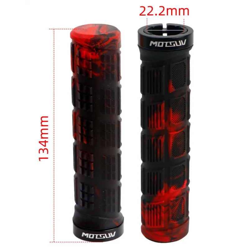 Dual Color Lock-On Anti-Slip Ergonomic Bike Handlebar Grips