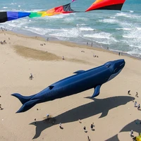 30D 9M Inflatable Whale Soft Kite Adult Giant Kite Beach Show Nylon Kites Tearproof and Easy To Fly Laundry Pendant Kite 1