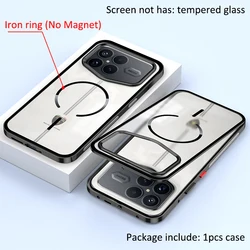 Sleek Aluminium Alloy Bumper with Acrylic Back Protective Case for K90 Pro Max Champion (Black)