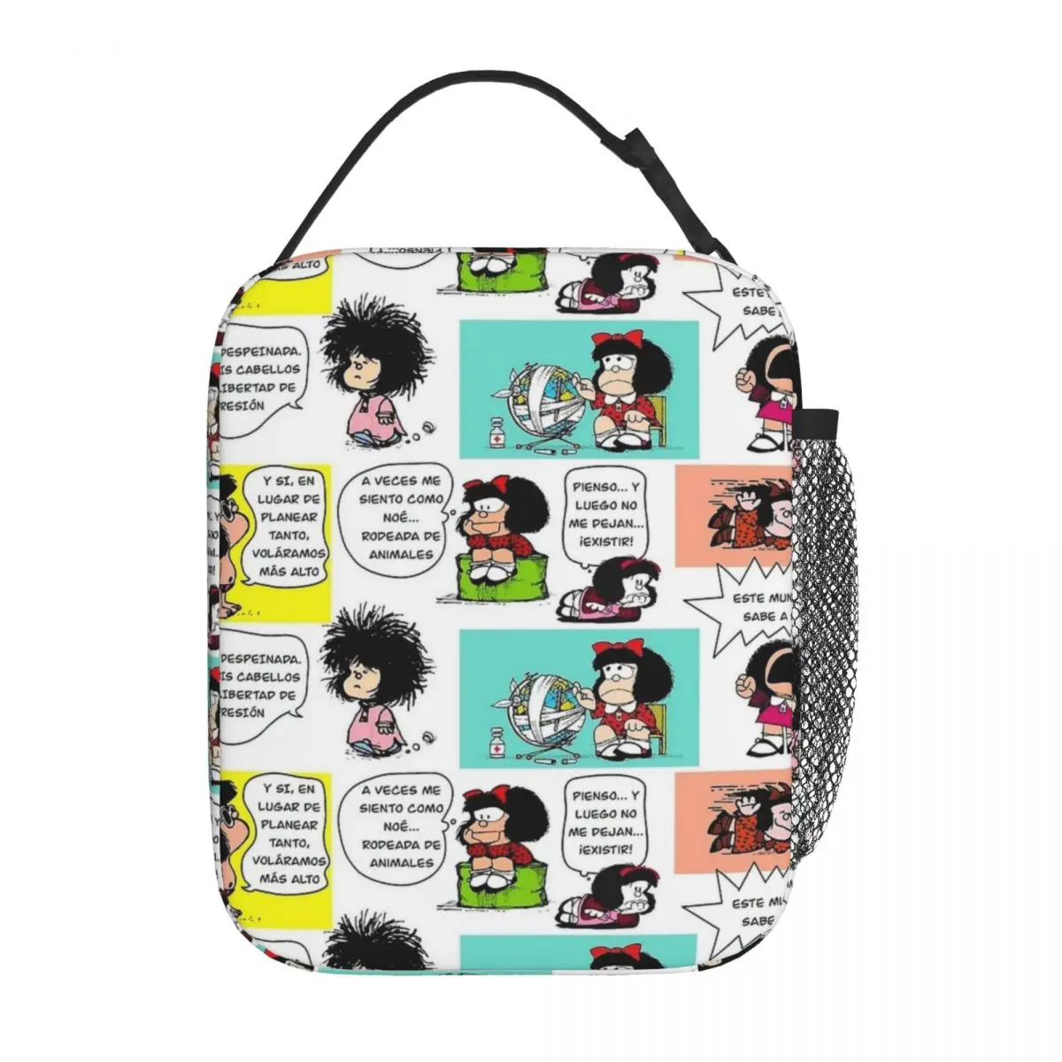 

Mafalda мультяшный Мерч изолированный Ланч-бокс для работы милая девушка Хранение продуктов коробки портативный охладитель термический Ланч-бокс