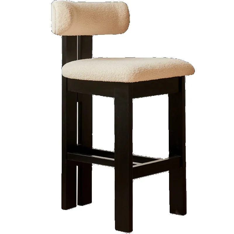 Home Bar Chair Kitchen Counter Stools High Elegant Bar Chair Nordic Style Dining Wooden Modern Luxury Tabouret De Furniture