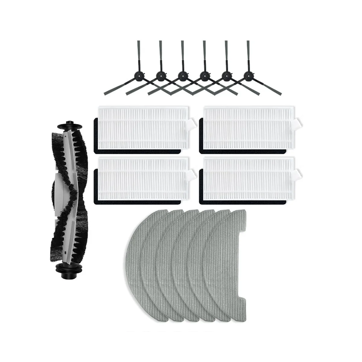 

Запасные части для робота-пылесоса XIEBro HR1010, аксессуары, основная боковая щетка, Hepa фильтр, насадка на швабру