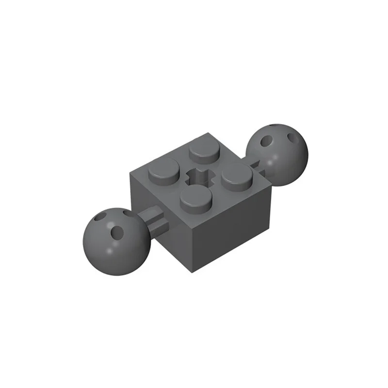 빌딩 블록 기술 부품, 2x2 콘 매토니 콘 기운토, sfera su entrambi i lati connectore foro dell'asse 57908, 20 개