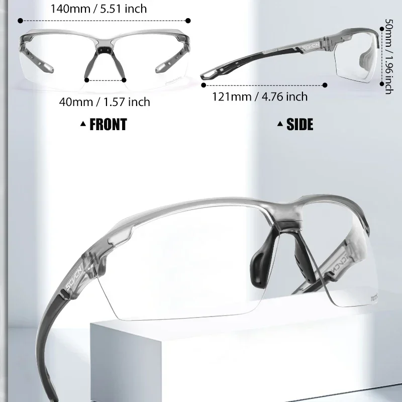 SCVCN Men Hiking Bicycle Photochromic Sunglasses Cycling Glasses Women Sports UV400 Mtb Driving Bike Glasses Outdoor Climbing