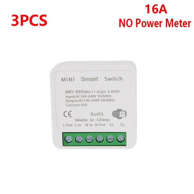 3pcs No Power Meter