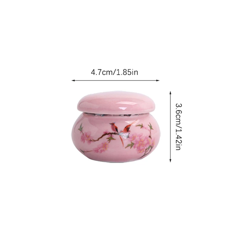 1Pc Ceramics Nail Cup with Lid Acrylic Liquid Powder Ceramic Cup Nail Art Acrylic Liquid Powder Porcelain Dappen Dish Container