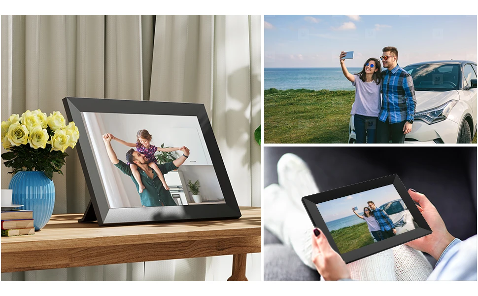 Description Picture 4 of itemDigital Picture Frame 10.1 Inch Smart WiFi Digital Photo Frame 1280x800 HD Touch Screen Electronic Video Good Gifts for Festival