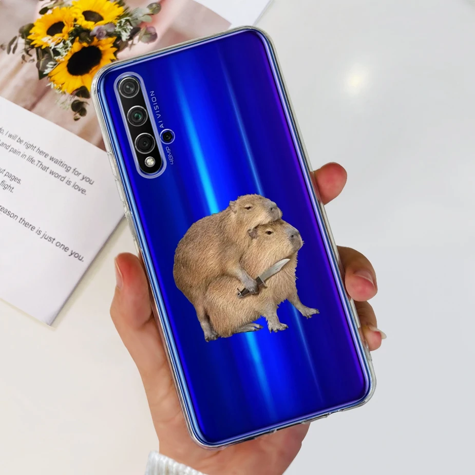 Stylish Painted Clear Silicone Phone Case Cover - Soft s Design