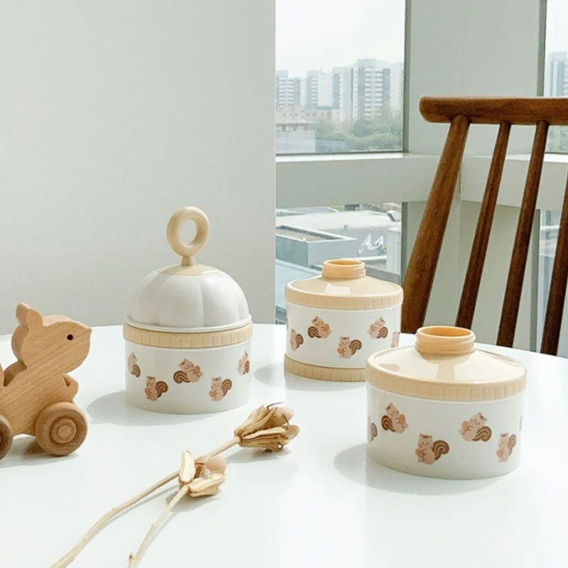 Dustproof Formula Dispenser Infant Milk Powder Box On-the-Go Case Travel Gear 066B milk powder storage box