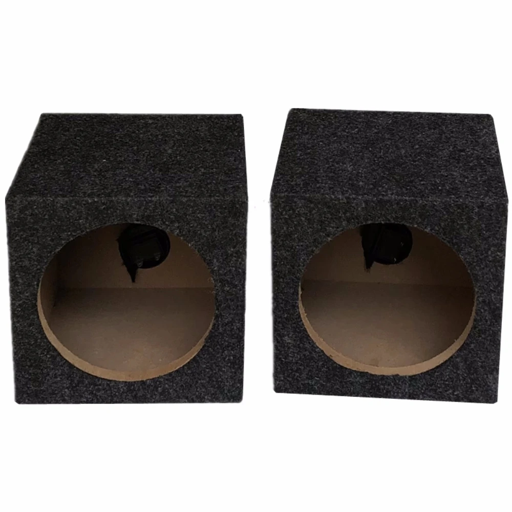 2PCS Vehicle Audio Modification Passive Speaker Housing Car Mounted Subwoofer Box Binding Post Exhaust Hole