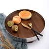 Mirror Stainless Steel Decorative Wooden Tray, Fruit Tray, Rectangular Metal Storage Tray with Handle, Desktop Storage Container 4