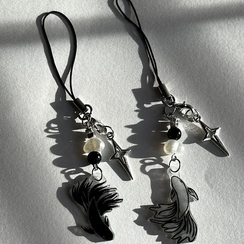 Handmade Cute Fish Matching Phone Charm - Inspired by JJK Characters