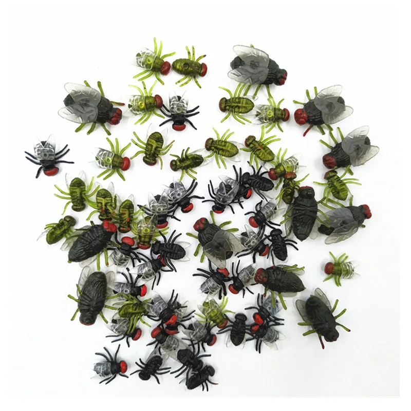 

10/20Pcs Novelty Wacky Fake Flies Fruit Flies Model Toys Cartoon Animals Model Children Halloween Funny Prank Gadget Toys
