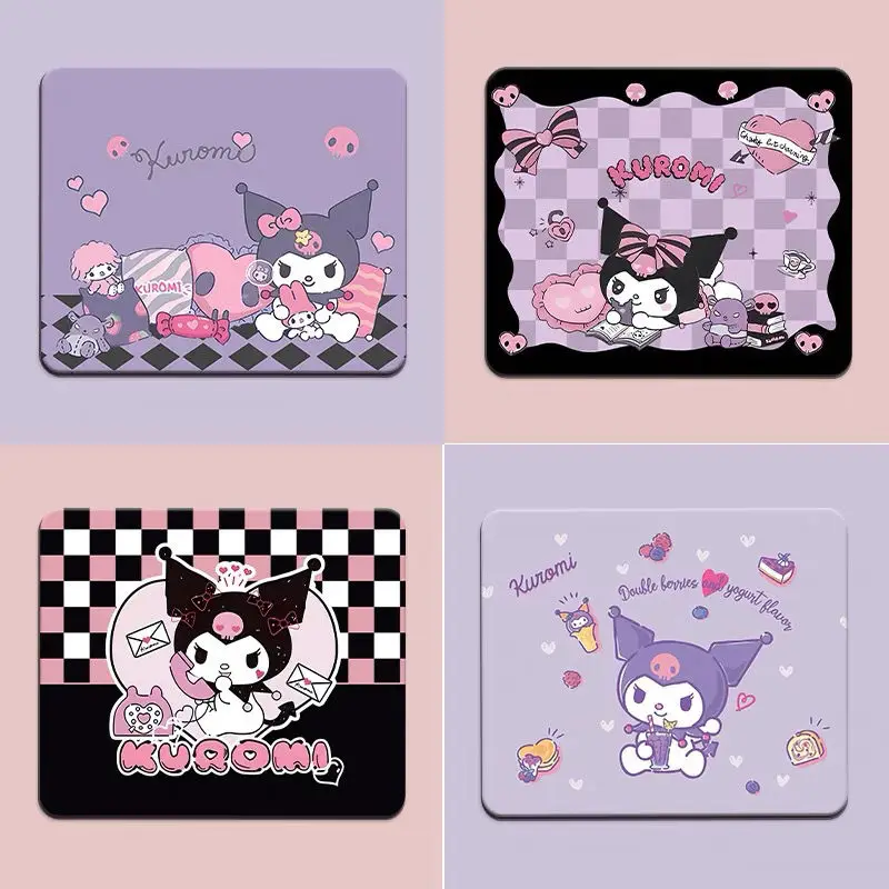

Sanrio Kawaii Kuromi Small Mouse Pad Sweet Cute Cartoon Anime Girl Desk Pad Keyboard Hand Pallet Thick Wrist Pad Manual Kid Gift