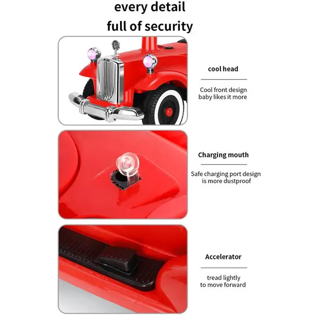 Children'S Electric Car Kids'S Ride-On Toys Scooter Tricycles 1-6year Child Four Wheel Toy Car With Music And Light Balance Bike 5