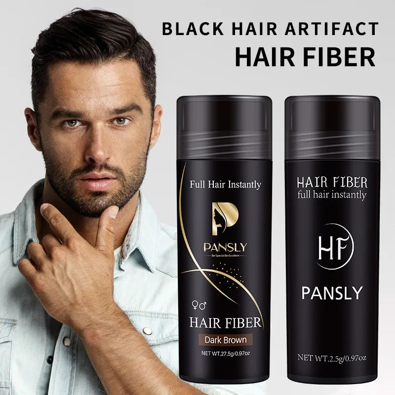 Hair Building Fibers Hair Building Powder Fill In Fine Thinning Hair Instantly Thicker Fuller Looking Fiber Applicator Pump for Men or Women