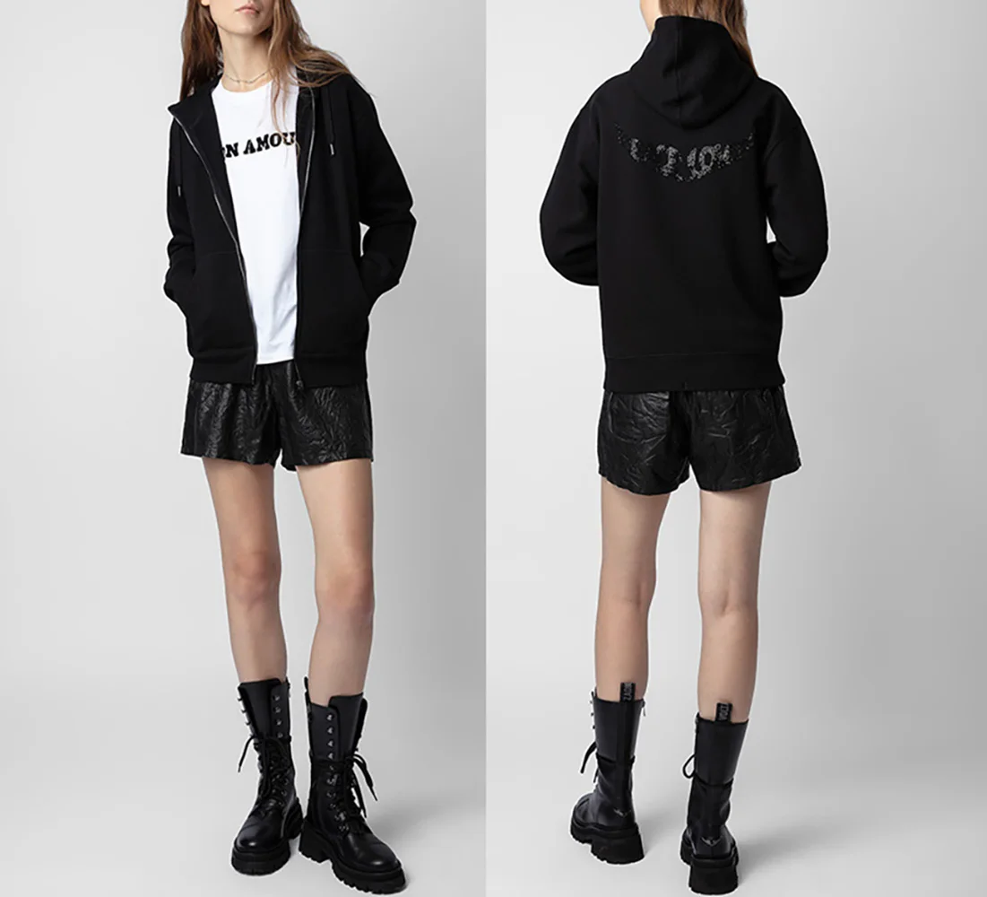 

Женская флисовая куртка с длинным рукавом и карманами