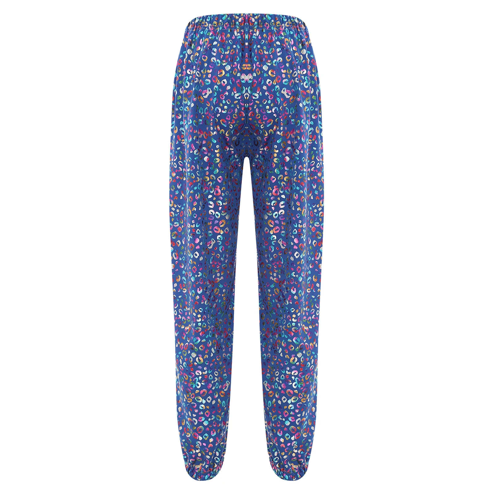 Description Picture 6 of itemAdult Men And Women Jazz Dance Performance Costume Shiny Leopard Print Pants Fashion Baggy Pants Sport Pants Modern Dance Pants