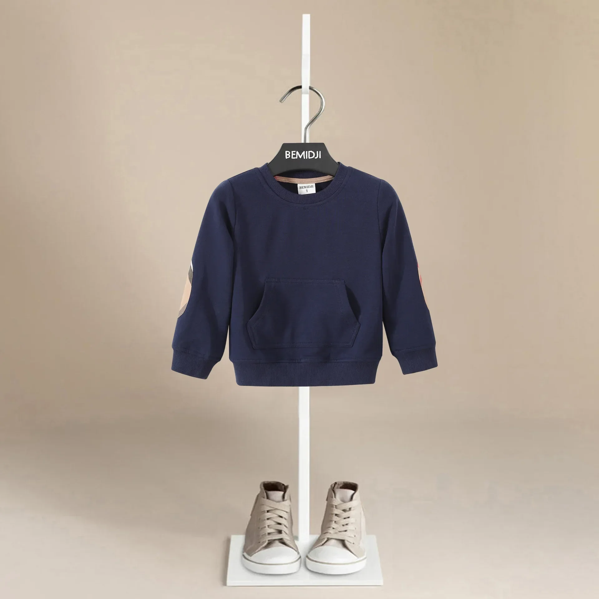 Children Autumn Sweatshirts Girl Kids Red Tshirt Cotton Pullover 2-9Years